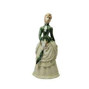 ROYAL WORCESTER 1978 Sunday Morning woman Green 8"